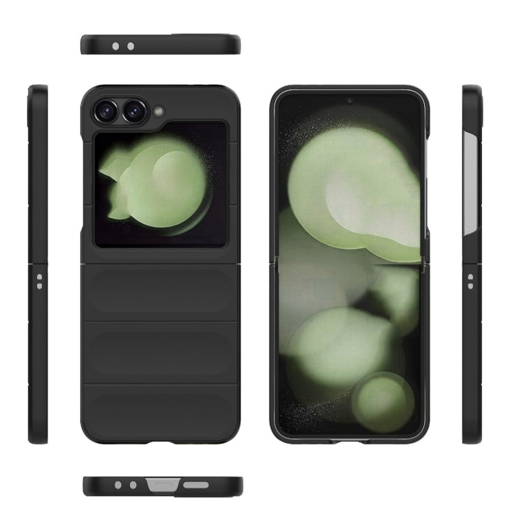 For Samsung Galaxy Z Flip6 / Flip7 FE Magic Shield Fold PC Shockproof Phone Case(Black) - Galaxy Z Flip6 5G Cases by buy2fix | Online Shopping UK | buy2fix