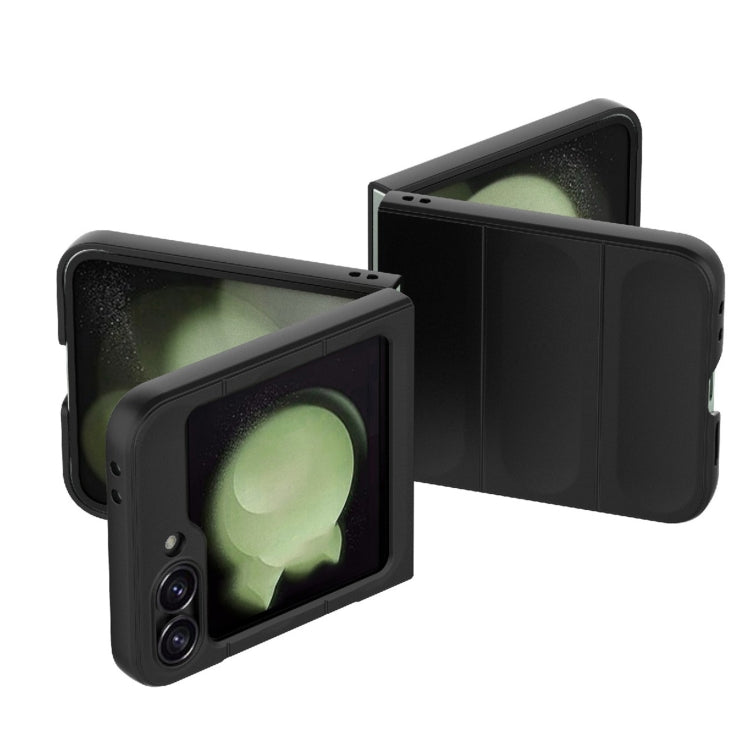 For Samsung Galaxy Z Flip6 / Flip7 FE Magic Shield Fold PC Shockproof Phone Case(Black) - Galaxy Z Flip6 5G Cases by buy2fix | Online Shopping UK | buy2fix