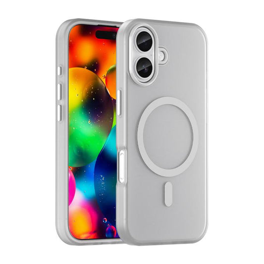 For iPhone 17 MagSafe Frosted Translucent TPU + PC Full Coverage Phone Case(White) - iPhone 17 Cases by buy2fix | Online Shopping UK | buy2fix