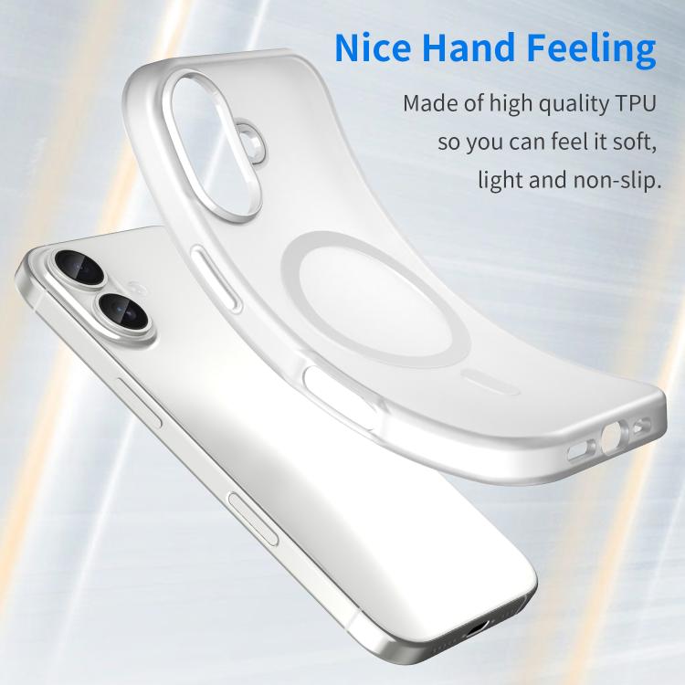 For iPhone 17 MagSafe Frosted Translucent TPU + PC Full Coverage Phone Case(White) - iPhone 17 Cases by buy2fix | Online Shopping UK | buy2fix