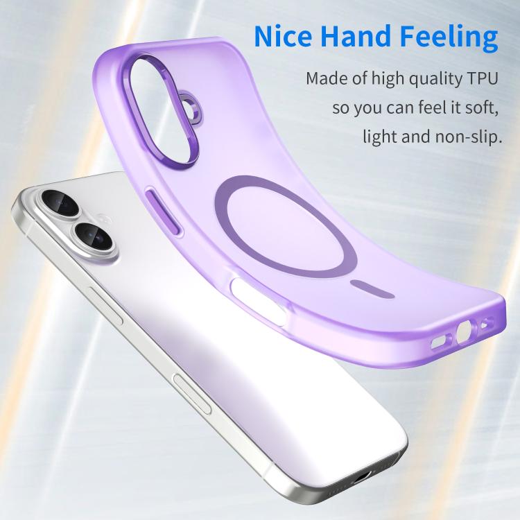 For iPhone 17 MagSafe Frosted Translucent TPU + PC Full Coverage Phone Case(Dark Purple) - iPhone 17 Cases by buy2fix | Online Shopping UK | buy2fix