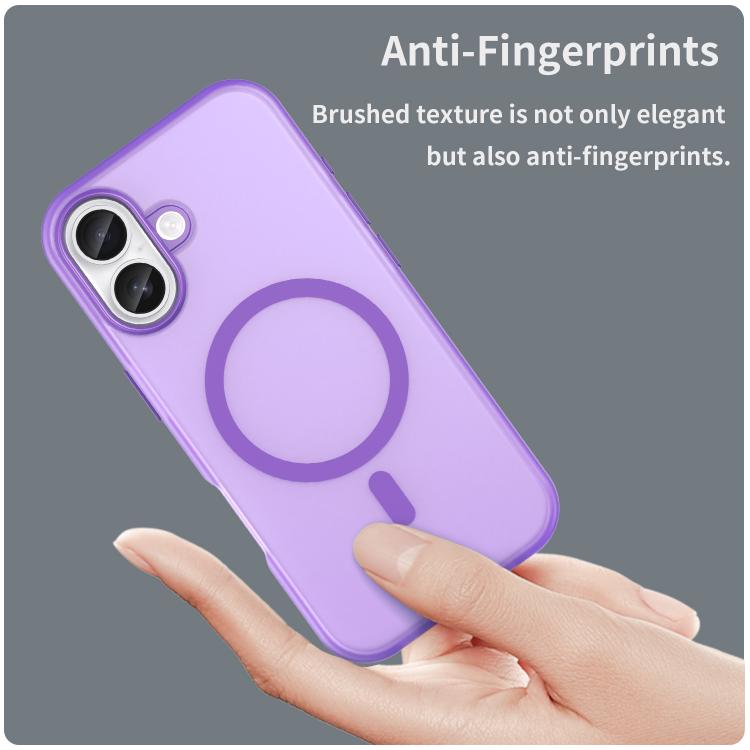 For iPhone 17 MagSafe Frosted Translucent TPU + PC Full Coverage Phone Case(Dark Purple) - iPhone 17 Cases by buy2fix | Online Shopping UK | buy2fix