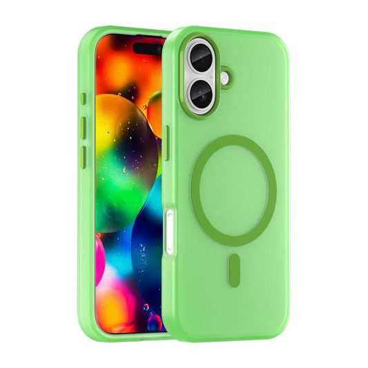 For iPhone 17 MagSafe Frosted Translucent TPU + PC Full Coverage Phone Case(Green) - iPhone 17 Cases by buy2fix | Online Shopping UK | buy2fix