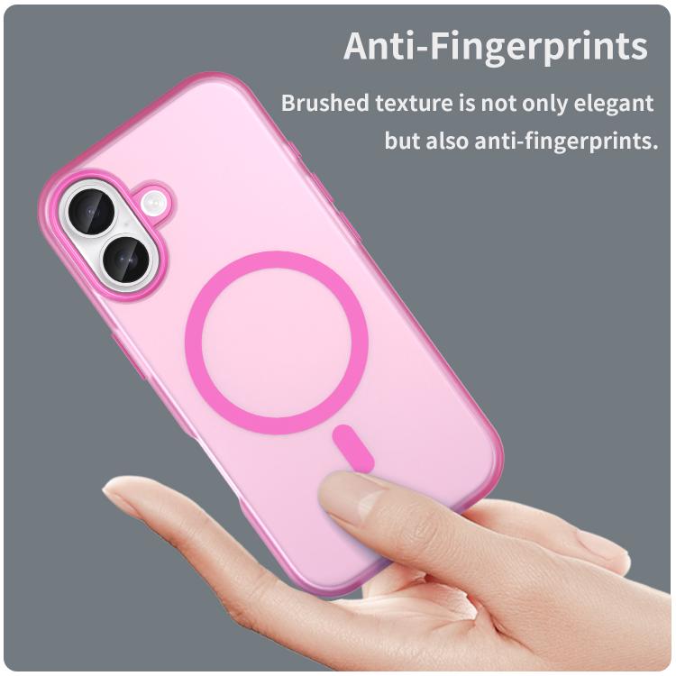 For iPhone 17 MagSafe Frosted Translucent TPU + PC Full Coverage Phone Case(Pink) - iPhone 17 Cases by buy2fix | Online Shopping UK | buy2fix