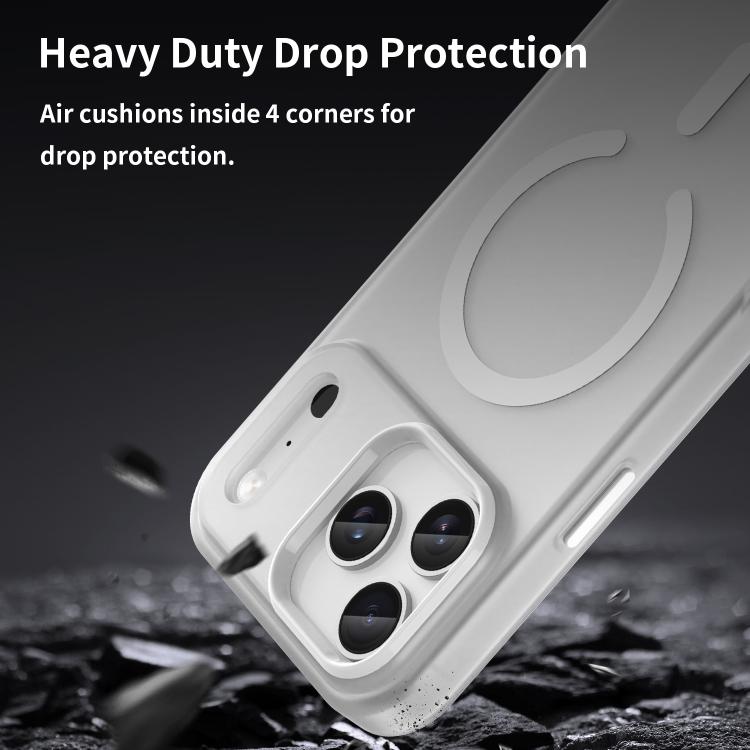 For iPhone 17 Pro Max MagSafe Frosted Translucent TPU + PC Full Coverage Phone Case(White) - iPhone 17 Pro Max Cases by buy2fix | Online Shopping UK | buy2fix
