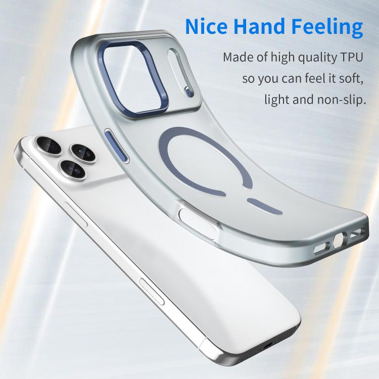 For iPhone 17 Pro Max MagSafe Frosted Translucent TPU + PC Full Coverage Phone Case(Dark Blue) - iPhone 17 Pro Max Cases by buy2fix | Online Shopping UK | buy2fix