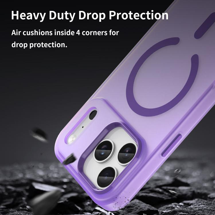 For iPhone 17 Pro Max MagSafe Frosted Translucent TPU + PC Full Coverage Phone Case(Dark Purple) - iPhone 17 Pro Max Cases by buy2fix | Online Shopping UK | buy2fix