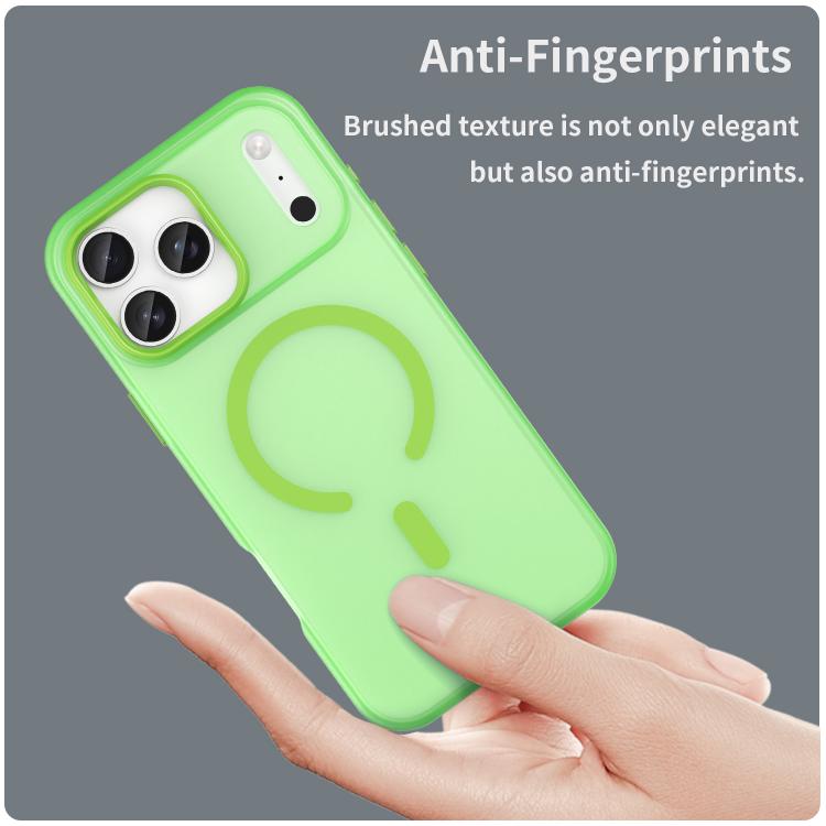 For iPhone 17 Pro Max MagSafe Frosted Translucent TPU + PC Full Coverage Phone Case(Green) - iPhone 17 Pro Max Cases by buy2fix | Online Shopping UK | buy2fix