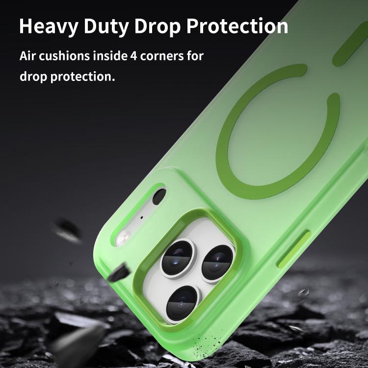For iPhone 17 Pro Max MagSafe Frosted Translucent TPU + PC Full Coverage Phone Case(Green) - iPhone 17 Pro Max Cases by buy2fix | Online Shopping UK | buy2fix