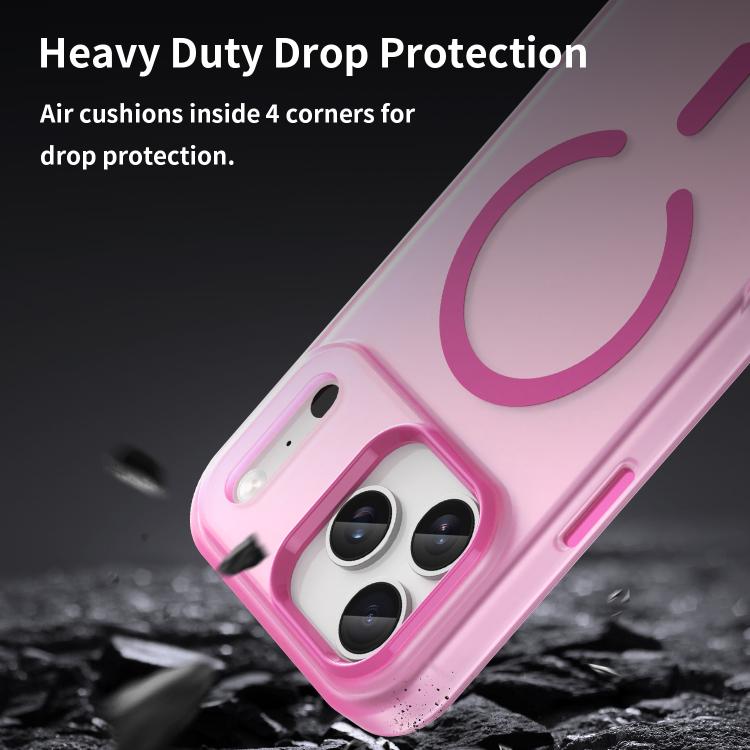 For iPhone 17 Pro Max MagSafe Frosted Translucent TPU + PC Full Coverage Phone Case(Pink) - iPhone 17 Pro Max Cases by buy2fix | Online Shopping UK | buy2fix