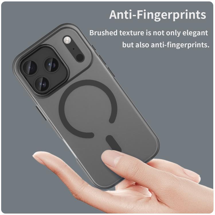 For iPhone 17 Pro MagSafe Frosted Translucent TPU + PC Full Coverage Phone Case(Black) - iPhone 17 Pro Cases by buy2fix | Online Shopping UK | buy2fix