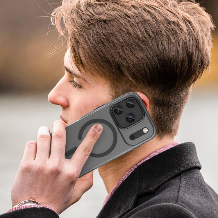 For iPhone 17 Pro MagSafe Frosted Translucent TPU + PC Full Coverage Phone Case(Black) - iPhone 17 Pro Cases by buy2fix | Online Shopping UK | buy2fix