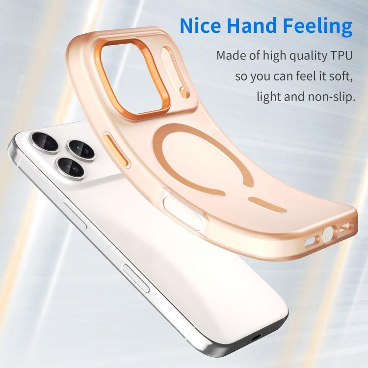 For iPhone 17 Pro MagSafe Frosted Translucent TPU + PC Full Coverage Phone Case(Orange) - iPhone 17 Pro Cases by buy2fix | Online Shopping UK | buy2fix
