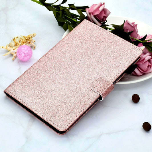 For Lenovo Tab M11/ Xiaoxin Pad 11 2024 Varnish Glitter Powder Smart Leather Tablet Case(Rose Gold) by buy2fix