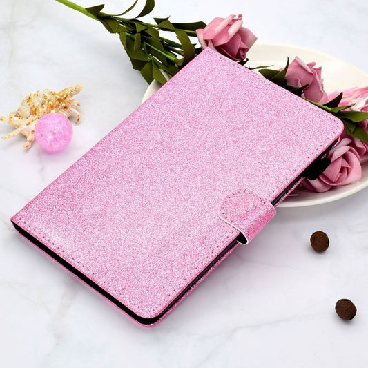 For Lenovo Tab M11/ Xiaoxin Pad 11 2024 Varnish Glitter Powder Smart Leather Tablet Case(Pink) by buy2fix