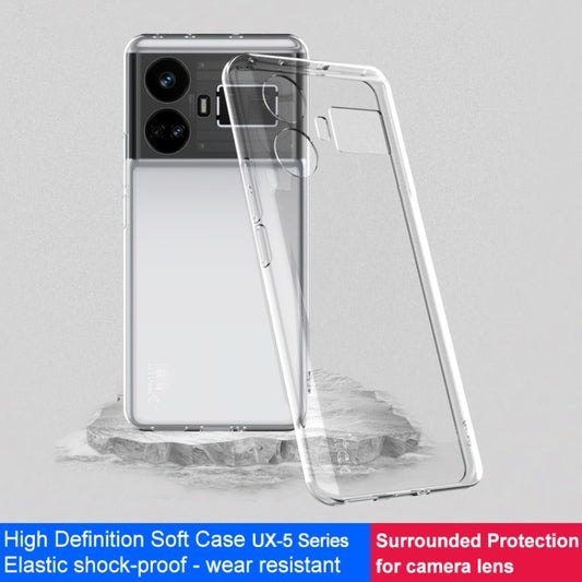 For Realme GT5 5G imak UX-5 Series Transparent Shockproof TPU Protective Case(Transparent) by imak