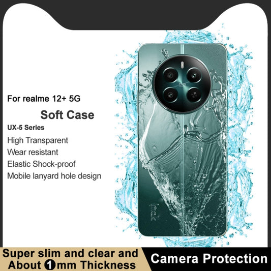 For Realme 12+ 5G / NARZO 70 Pro 5G imak UX-5 Series Transparent Shockproof TPU Protective Case(Transparent) by imak