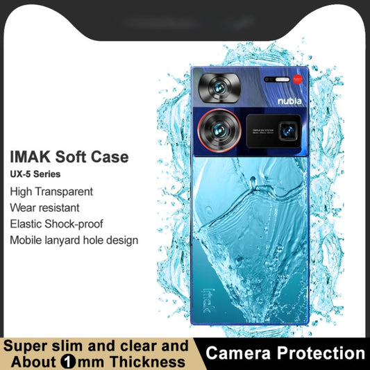 For ZTE nubia Z60 Ultra 5G imak UX-5 Series Transparent Shockproof TPU Protective Case(Transparent) by imak