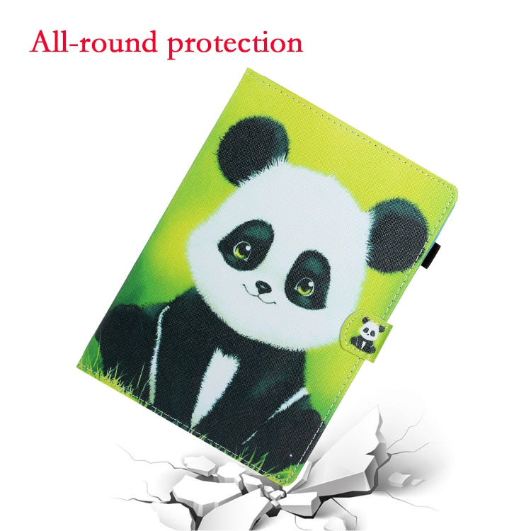 For Lenovo Tab M11/ Xiaoxin Pad 11 2024 Coloured Drawing Stitching Smart Leather Tablet Case(Panda) by buy2fix