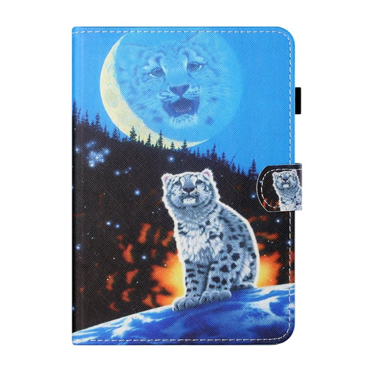 For Lenovo Tab M11/ Xiaoxin Pad 11 2024 Coloured Drawing Stitching Smart Leather Tablet Case(Double Shadow Tiger) by buy2fix