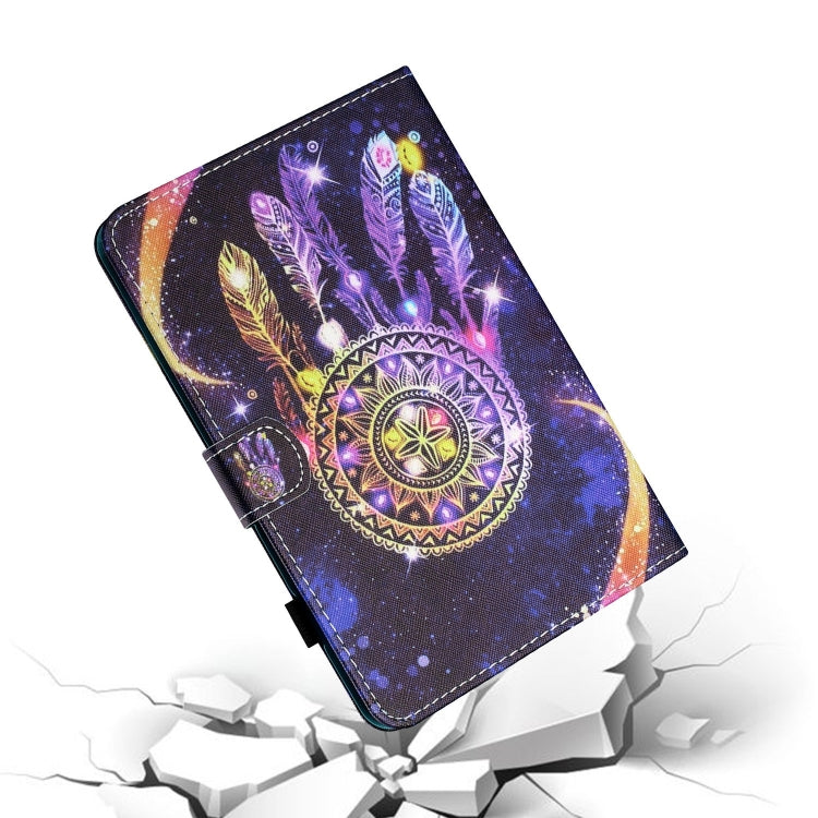 For Lenovo Tab M11/ Xiaoxin Pad 11 2024 Coloured Drawing Stitching Smart Leather Tablet Case(Starry Sky Wind Chime) by buy2fix