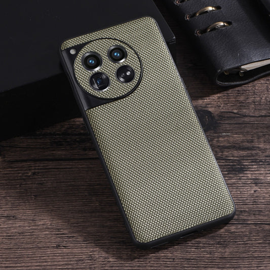 For OnePlus 12 Nylon Cloth Texture +TPU Phone Case(Green) by buy2fix