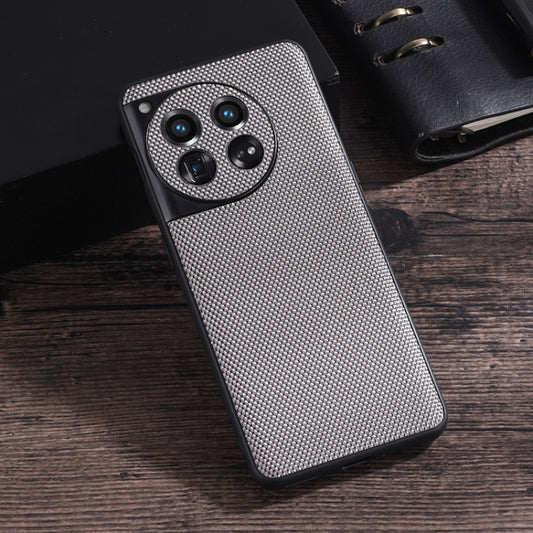 For OnePlus 12 Nylon Cloth Texture +TPU Phone Case(Grey) by buy2fix