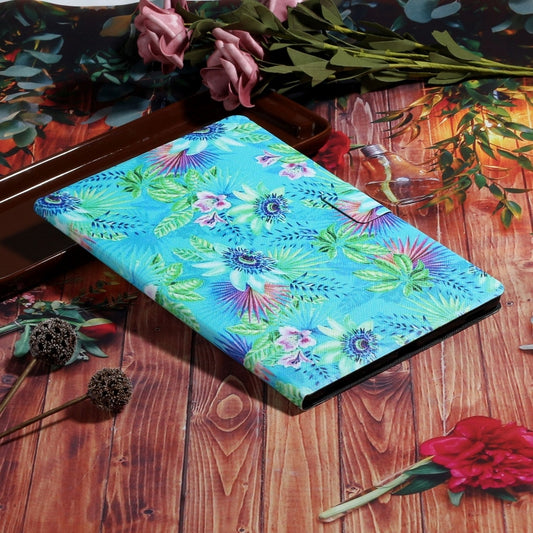 For Lenovo Tab M11/ Xiaoxin Pad 11 2024 Voltage Coloured Drawing Smart Leather Tablet Case(Flowers) by buy2fix