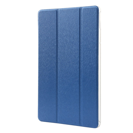 For Huawei MatePad Pro 11 2024 Silk Texture 3-Fold Leather Tablet Case(Dark Blue) by buy2fix