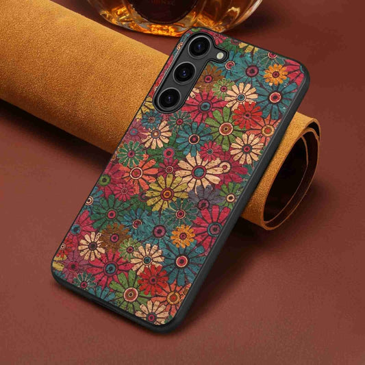 For Samsung Galaxy S23 Ultra 5G Four Seasons Flower Language Series TPU Phone Case(Spring Green) by buy2fix