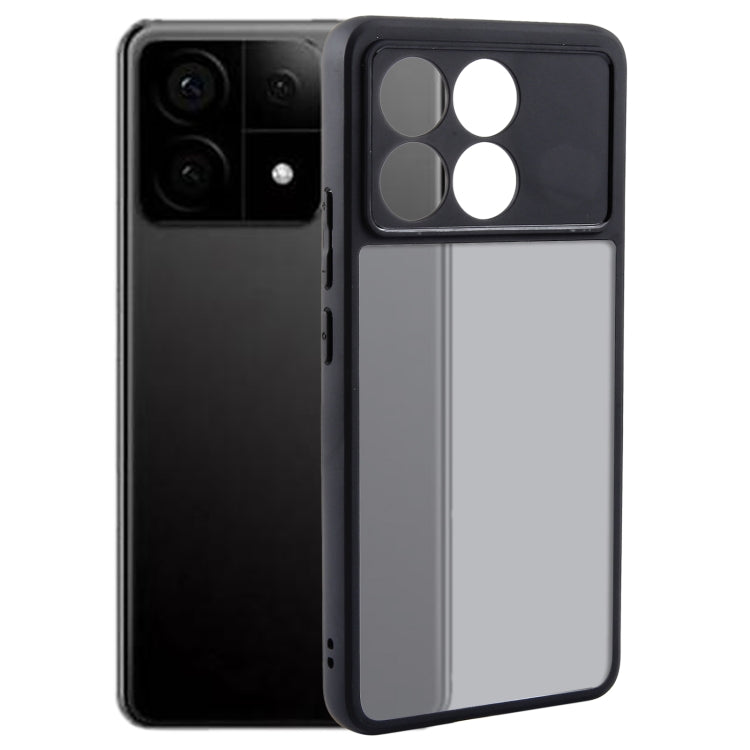 For Xiaomi Redmi K70 / K70 Pro Fine Pore Matte Black TPU + PC Phone Case - Xiaomi Cases by buy2fix | Online Shopping UK | buy2fix