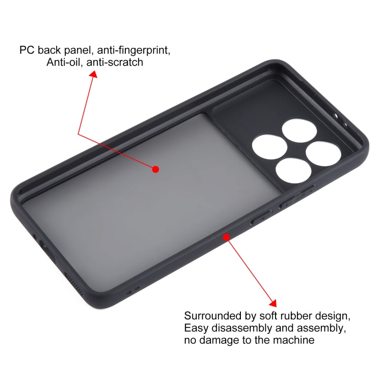 For Xiaomi Redmi K70 / K70 Pro Fine Pore Matte Black TPU + PC Phone Case - Xiaomi Cases by buy2fix | Online Shopping UK | buy2fix