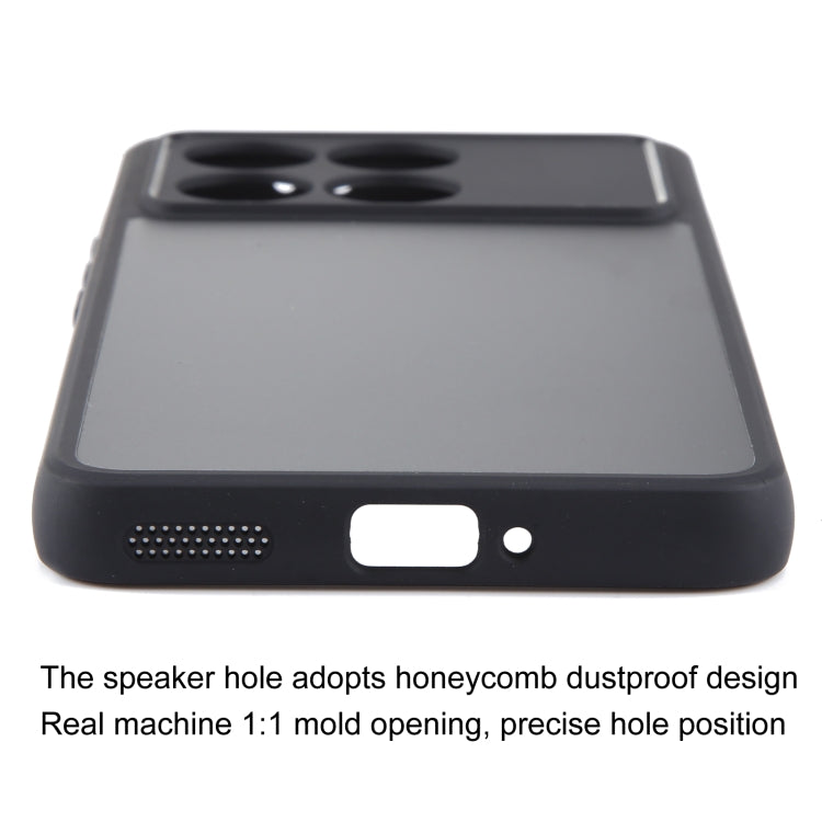 For Xiaomi Redmi K70 / K70 Pro Fine Pore Matte Black TPU + PC Phone Case - Xiaomi Cases by buy2fix | Online Shopping UK | buy2fix