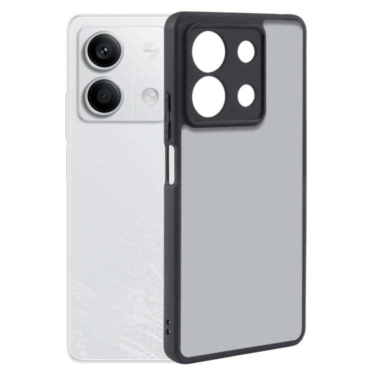 For Xiaomi Redmi Note 13 Fine Pore Matte Black TPU + PC Phone Case - Xiaomi Cases by buy2fix | Online Shopping UK | buy2fix