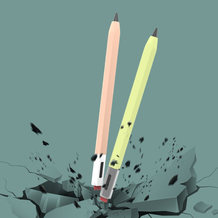 For Xiaomi Inspiration Stylus 1st LOVE MEI Retro Style Silicone Protective Pen Case(Yellow) by LOVE MEI