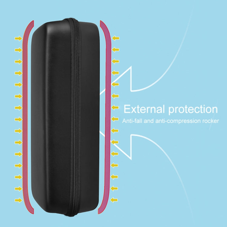 For Lenovo Legion Go Portable EVA Leather Grain Game Console Storage Bag(Black) - Accessories by buy2fix | Online Shopping UK | buy2fix