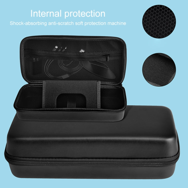 For Lenovo Legion Go Portable EVA Leather Grain Game Console Storage Bag(Black) - Accessories by buy2fix | Online Shopping UK | buy2fix