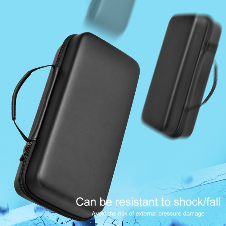 For Lenovo Legion Go Portable EVA Leather Grain Game Console Storage Bag(Black) - Accessories by buy2fix | Online Shopping UK | buy2fix