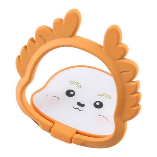 Cartoon Dragon Phone Metal Rotatable Ring Holder(Orange) - Ring Holder by buy2fix | Online Shopping UK | buy2fix