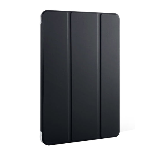 For Huawei MatePad Pro 11 2024 3-fold Clear TPU Leather Tablet Case with Pen Slot(Black) by buy2fix