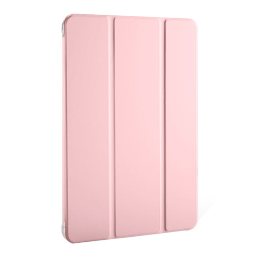 For Huawei MatePad Pro 11 2024 3-fold Clear TPU Leather Tablet Case with Pen Slot(Pink) by buy2fix