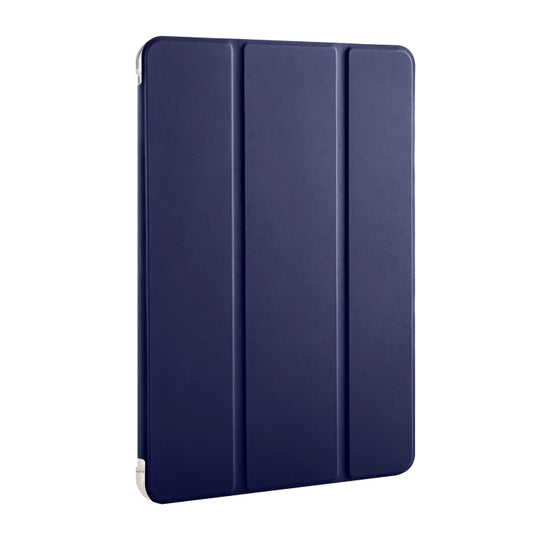 For Huawei MatePad Pro 11 2024 3-fold Clear TPU Leather Tablet Case with Pen Slot(Dark Blue) by buy2fix