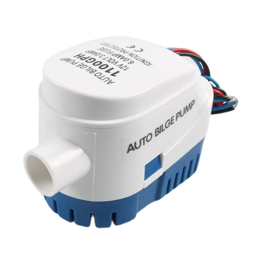 12V-1100GPH Yacht Automatic Bilge Pump with Drain Pipe by buy2fix