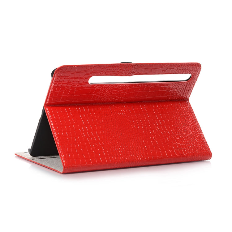 For Samsung Galaxy Tab S9 FE Crocodile Texture Leather Tablet Case(Red) by buy2fix