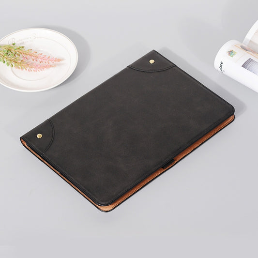 For Samsung Galaxy Tab S9 FE Retro Book Leather Tablet Case(Black) by buy2fix