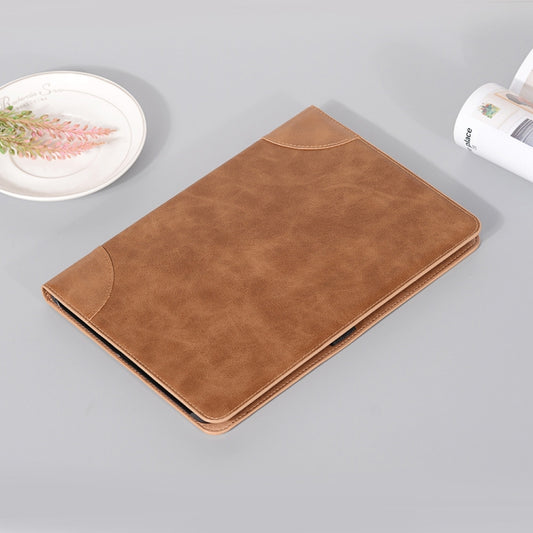For Samsung Galaxy Tab S9 Retro Book Leather Tablet Case(Light Brown) by buy2fix