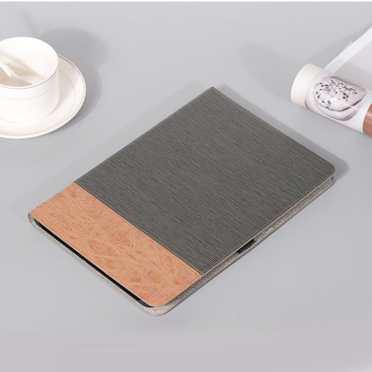 For Samsung Galaxy Tab S9 FE Cross Texture Stitching Leather Tablet Case(Dark Grey) by buy2fix