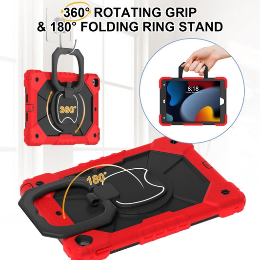 For iPad 10.2 2021 / 2020 / 2019 Contrast Color Robot Silicone Hybrid PC Tablet Case(Red Black) - iPad 10.2 Cases by buy2fix | Online Shopping UK | buy2fix