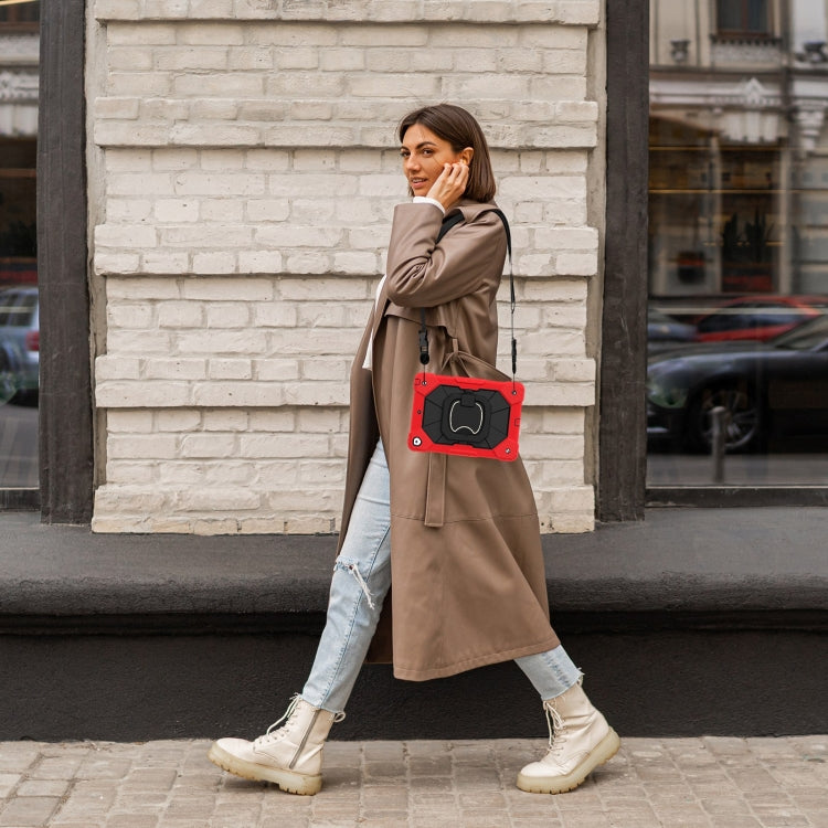 For iPad 10.2 2021 / 2020 / 2019 Contrast Color Robot Silicone Hybrid PC Tablet Case(Red Black) - iPad 10.2 Cases by buy2fix | Online Shopping UK | buy2fix