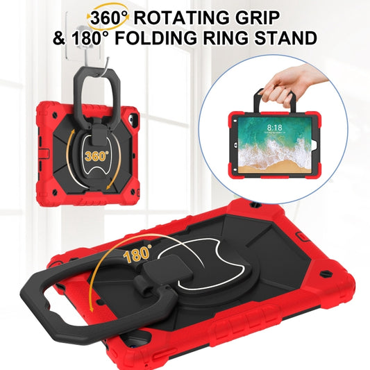 For iPad Air / Air 2 / 9.7 2018/2017 Contrast Color Robot Silicone Hybrid PC Tablet Case(Red Black) - iPad 10.2 Cases by buy2fix | Online Shopping UK | buy2fix